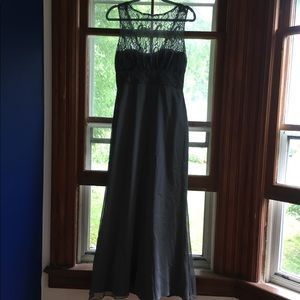 Hayley Paige Occasions Bridesmaid Dress - Gray